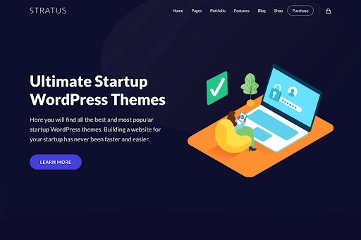 Startup Business - Mẫu thiết kế website hiện đại dành cho các Startup